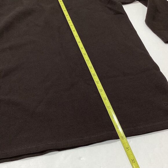 Banana Republic Men's Brown Shirt Textured Double Knit Crew Long Sleeve XXl NWT - Picture 8 of 9